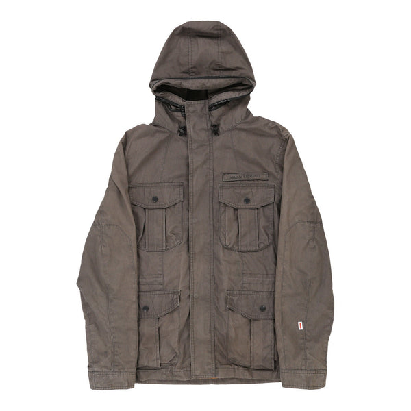 Vintage grey Armani Exchange Jacket - mens medium