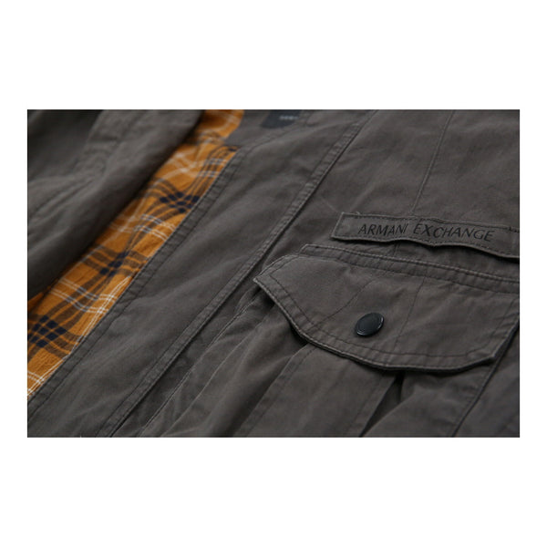 Vintage grey Armani Exchange Jacket - mens medium