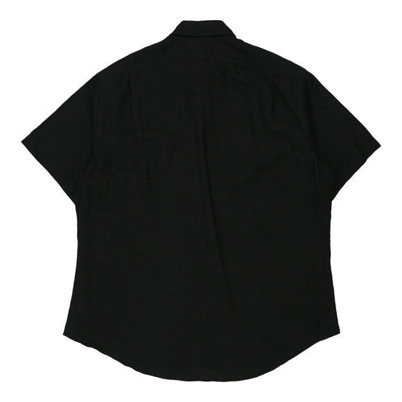 Vintage black Ralph Lauren Short Sleeve Shirt - mens x-large