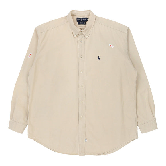 Vintage beige Ralph Lauren Shirt - mens x-large