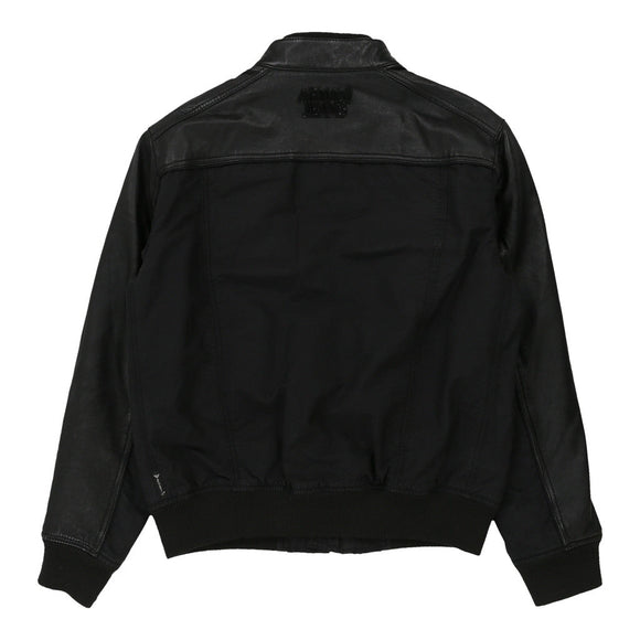 Vintage black Armani Jeans Jacket - mens large