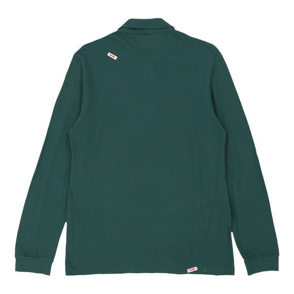 Vintage green Lacoste Long Sleeve Polo Shirt - mens small