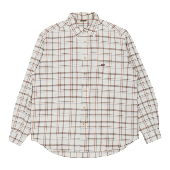 Vintage beige Napapijri Shirt - mens x-large