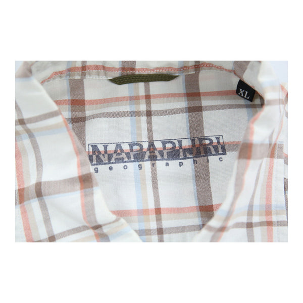 Vintage beige Napapijri Shirt - mens x-large