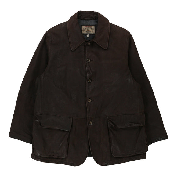 Vintage brown Armani Jeans Jacket - mens x-large