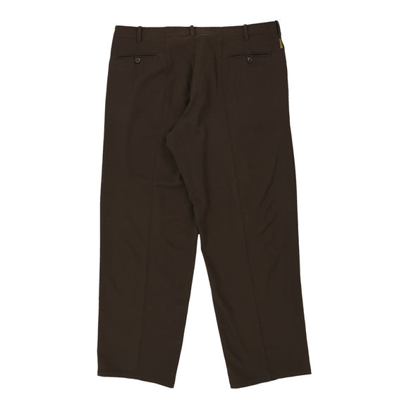 Vintage brown Comfort Fit Serie 003 Armani Jeans Trousers - mens 43" waist