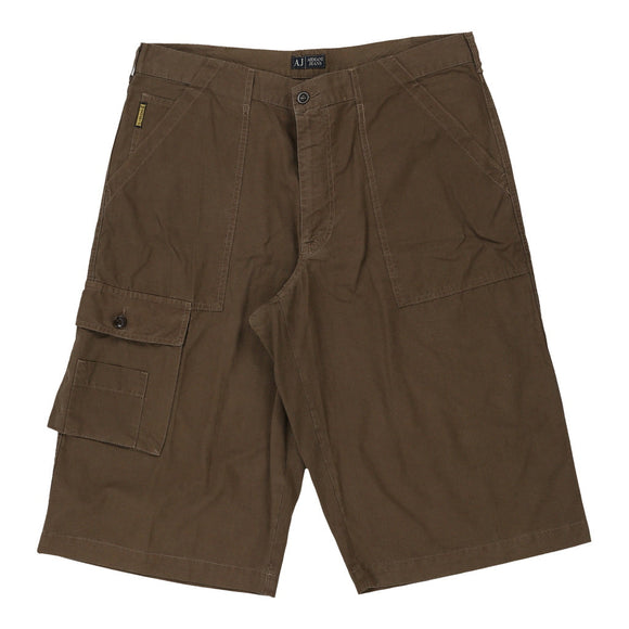 Vintage brown Armani Jeans Cargo Shorts - mens 40" waist