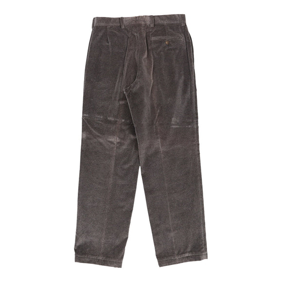 Vintage grey Giorgio Armani Cord Trousers - mens 32" waist