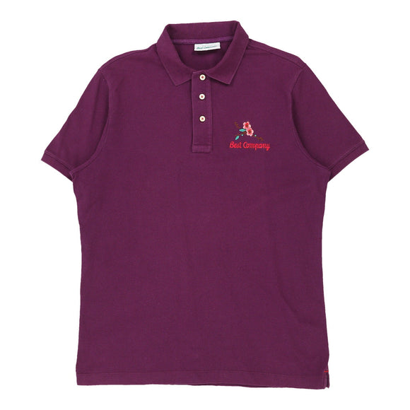 Vintage purple Best Company Polo Shirt - mens large