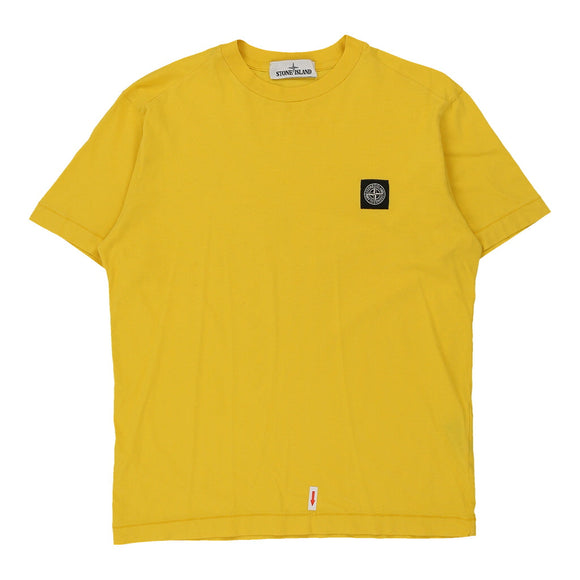 Vintage yellow Stone Island T-Shirt - mens small