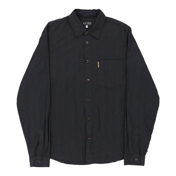 Vintage navy Armani Jeans Shirt - mens medium
