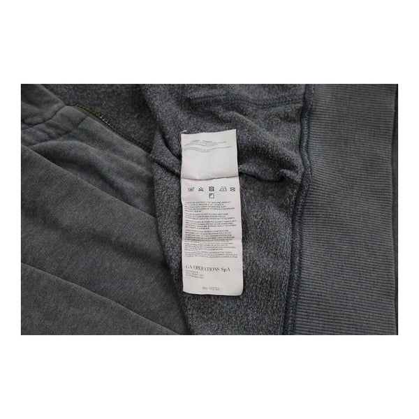 Vintage grey Armani Jeans Hoodie - mens x-large