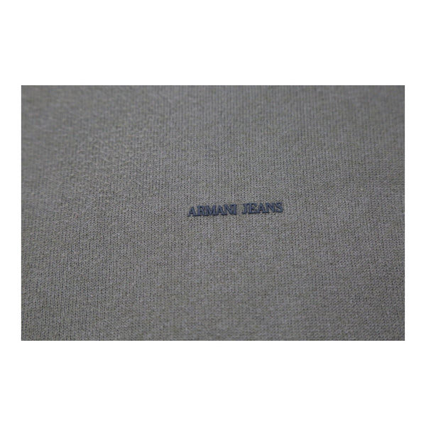 Vintage green Armani Jeans Jumper - mens xx-large