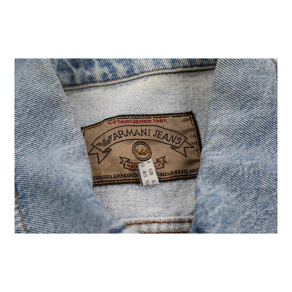 Vintage blue Armani Jeans Denim Jacket - mens medium