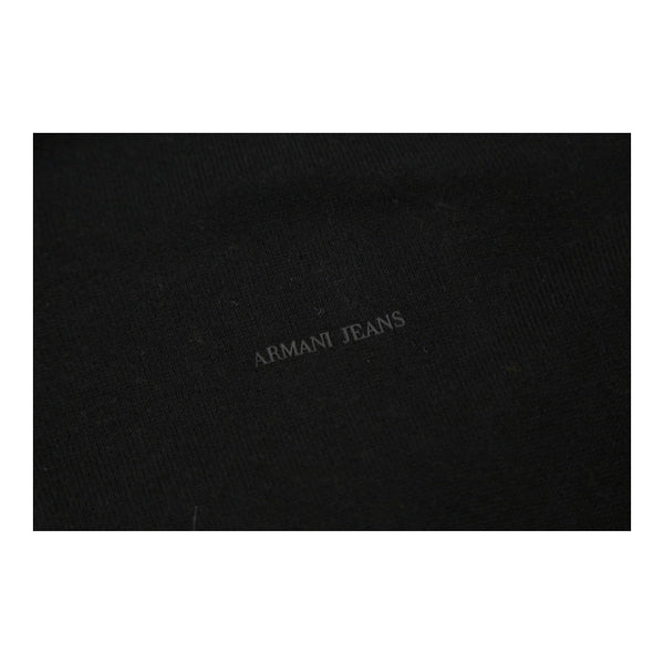 Vintage black Armani Jeans Jumper - mens x-large