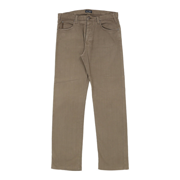 Vintage khaki Armani Jeans Jeans - mens 34" waist