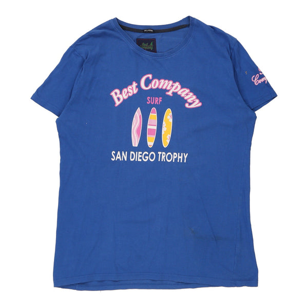 Vintage blue Best Company T-Shirt - mens xx-large