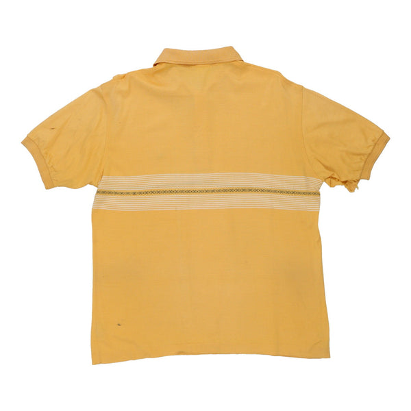 Vintage yellow Valentino Polo Shirt - mens large