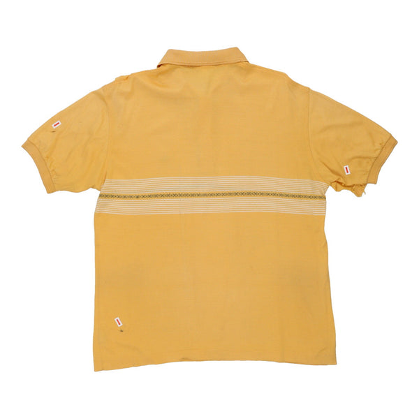 Vintage yellow Valentino Polo Shirt - mens large