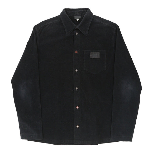 Vintage black Dolce & Gabbana Cord Shirt - mens x-large