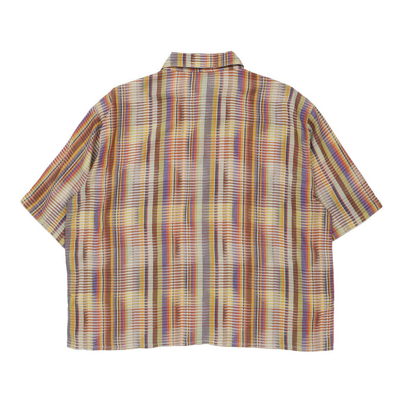 Vintage multicoloured Missoni Short Sleeve Shirt - mens large