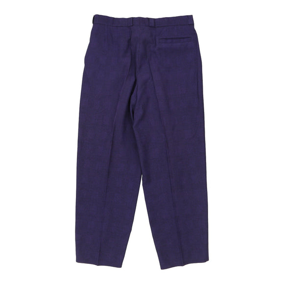 Vintage blue Versace V2 Classic Trousers - mens 35" waist