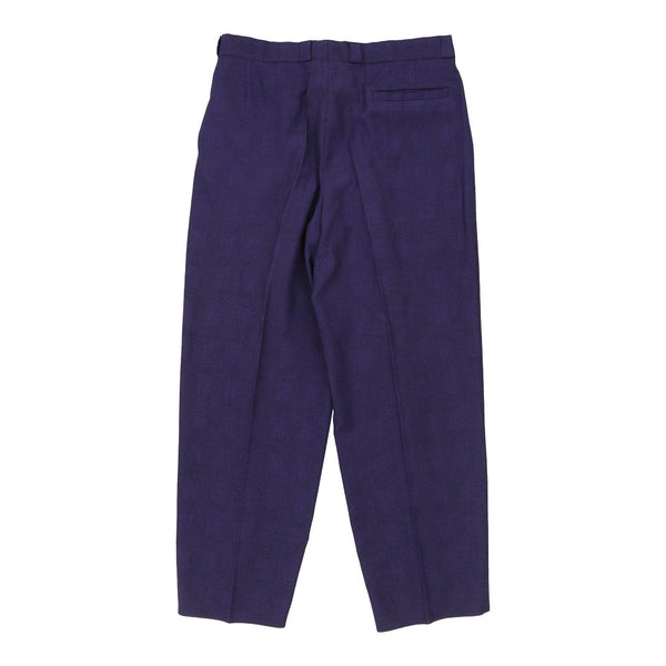 Vintage blue Versace V2 Classic Trousers - mens 35" waist