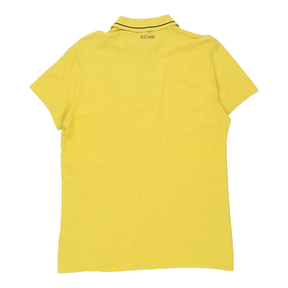 Vintage yellow Just Cavalli Polo Shirt - mens x-large