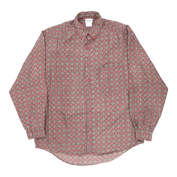 Vintage red Benetton Patterned Shirt - mens large