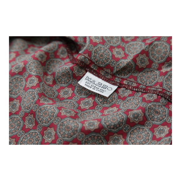 Vintage red Benetton Patterned Shirt - mens large