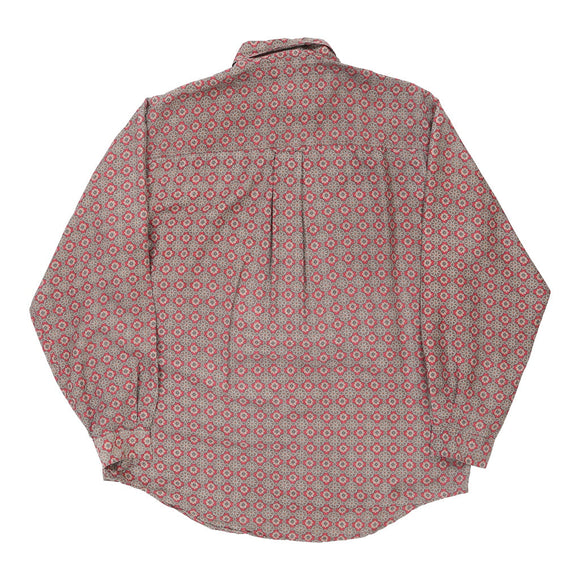 Vintage red Benetton Patterned Shirt - mens large