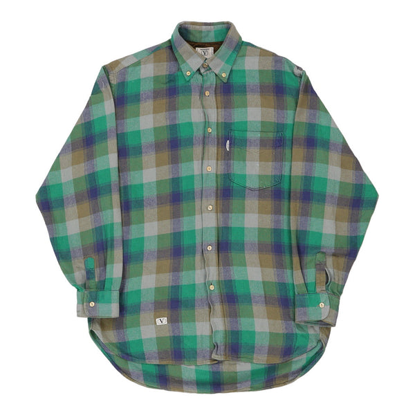 Vintage green Valentino Flannel Shirt - mens medium