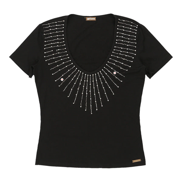 Vintageblack Galliano T-Shirt - womens medium