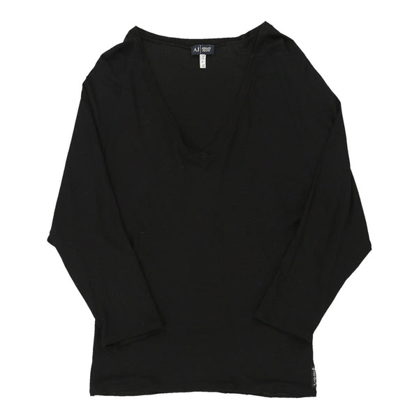 Vintageblack Armani Jeans Top - womens small