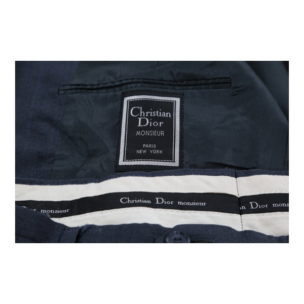 Vintage navy Christian Dior Full Suit - mens x-large