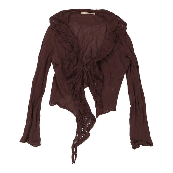 Vintage brown Cavalli Class Cardigan - womens large