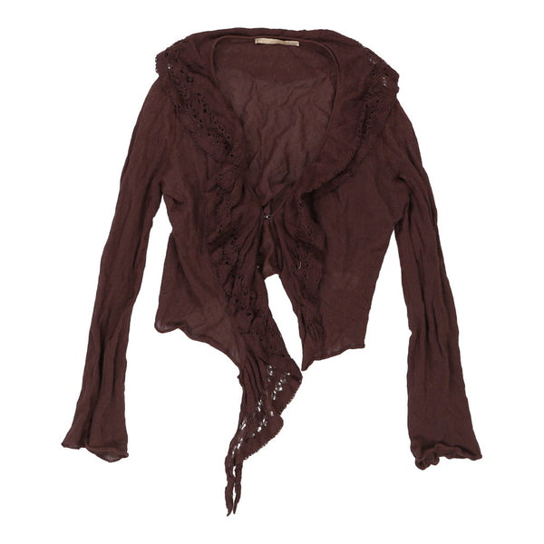 Vintage brown Cavalli Class Cardigan - womens large