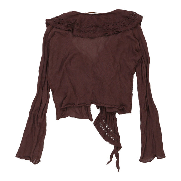Vintage brown Cavalli Class Cardigan - womens large