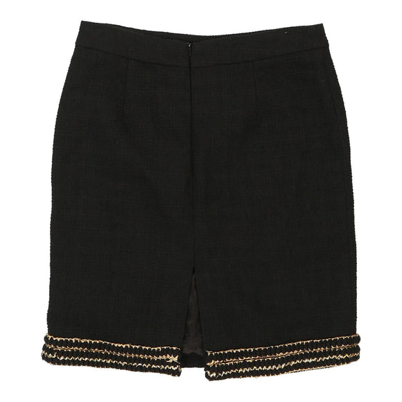 Vintage black Chanel Mini Skirt - womens 30" waist