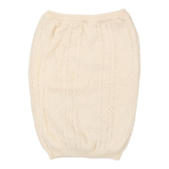 Vintage cream Rive Gauche Yves Saint Laurent Mini Skirt - womens medium