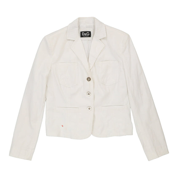 Vintage white Dolce & Gabbana Blazer - womens medium