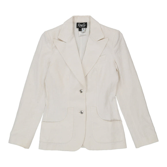Vintage white Dolce & Gabbana Blazer - womens small