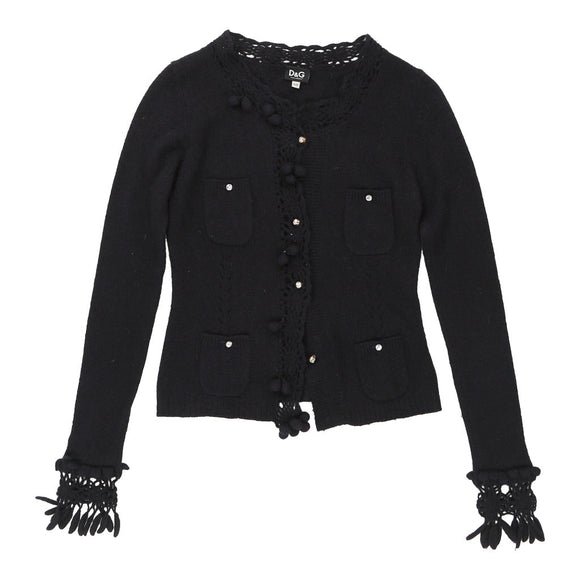 Vintage black Dolce & Gabbana Cardigan - womens x-small
