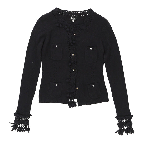 Vintage black Dolce & Gabbana Cardigan - womens x-small