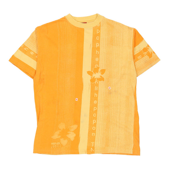 Vintage yellow Kenzo Jungle T-Shirt - womens large