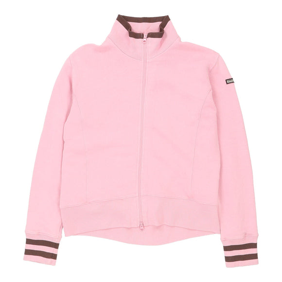 Vintage pink Napapijri Zip Up - womens medium
