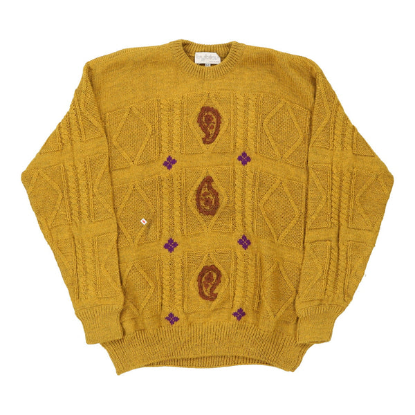 Vintage yellow Byblos Jumper - womens x-large
