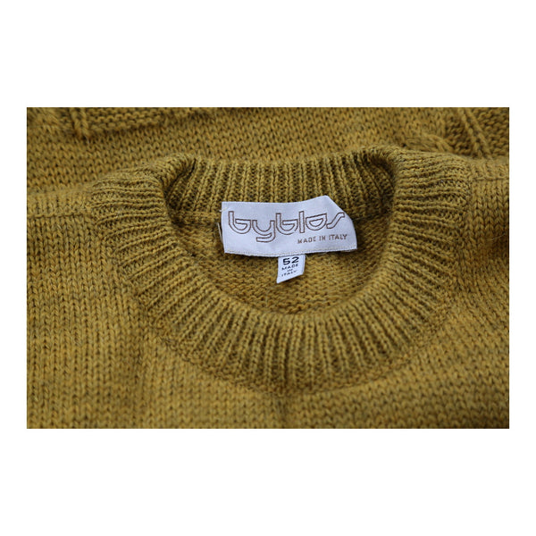 Vintage yellow Byblos Jumper - womens x-large