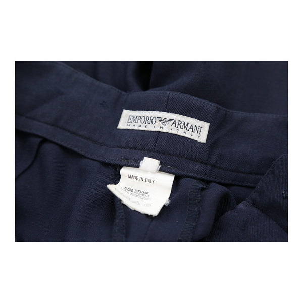 Vintage navy Emporio Armani Trousers - womens 28" waist