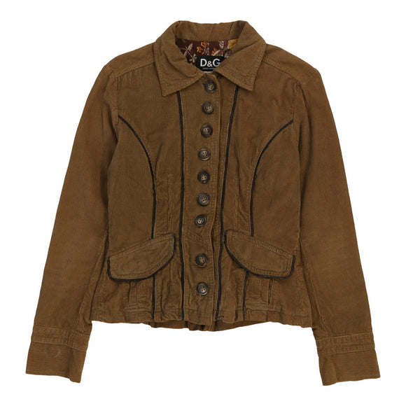 Vintage brown Dolce & Gabbana Cord Jacket - womens small